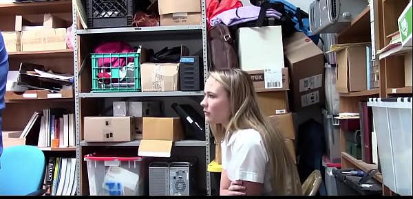  Catholic Schoolgirl Fucked for Shoplifting By Cop